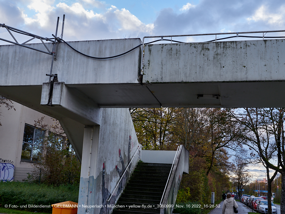 16.11.2022 - Baustelle an der Quiddestraße Haus für Kinder in Neuperlach
